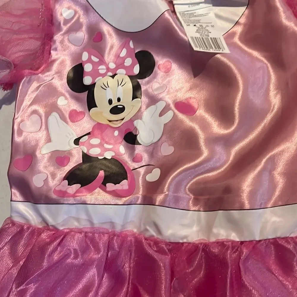 Disney Junior Mickey Mouse & Friends Minnie Mouse Halloween Costume 2T (NO EARS)